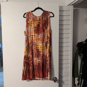 2/$10 Tropical Print Sleeveless Dress